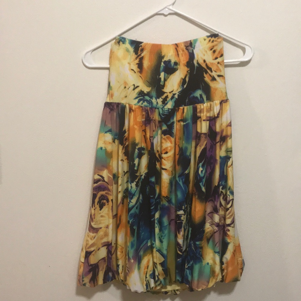 Strapless Floral Dress - Picture 2 of 3